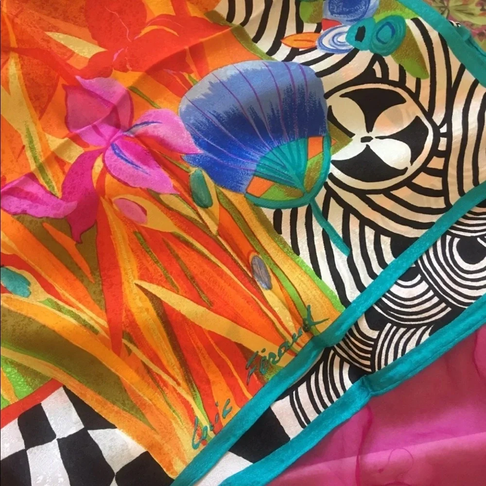 louis feraud silk scarf vintage